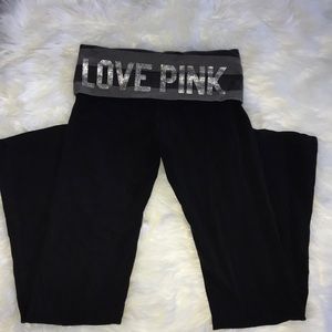Pink yoga pants!
